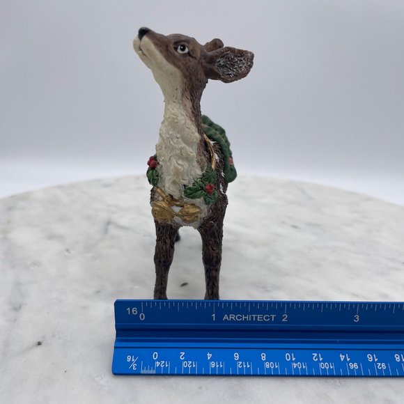 Grandeur Noel Reindeer Christmas Resin from Two Santas Fabric Mache set - Picture 12 of 13